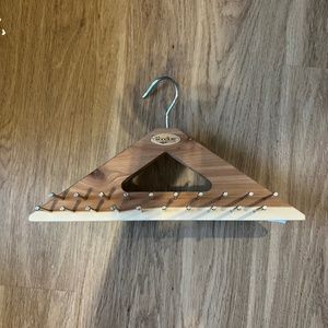 NWT container store wooden tie hanger